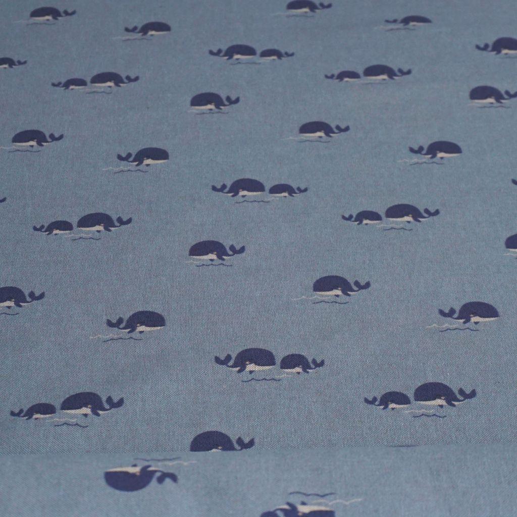 Dekostoff Panama Wale blau